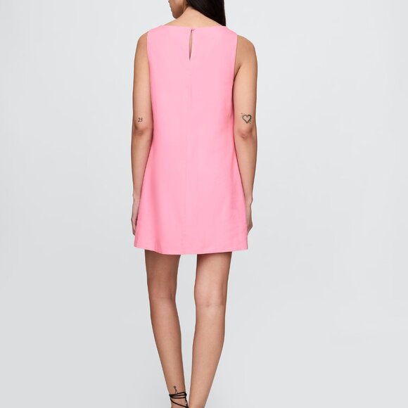 Linen-Blend Mini Shift Dress | Misty Rose | Size S | NWT | GAP - Picture 4 of 6